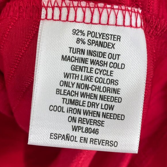 NEW JM Collection Womans Plus 3X Red Sequin Tunic Top Stretch Shirt - Picture 6 of 11